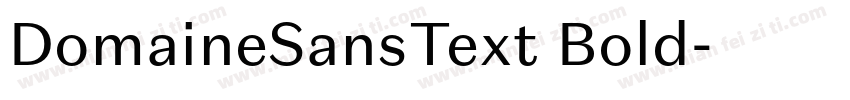 DomaineSansText Bold字体转换